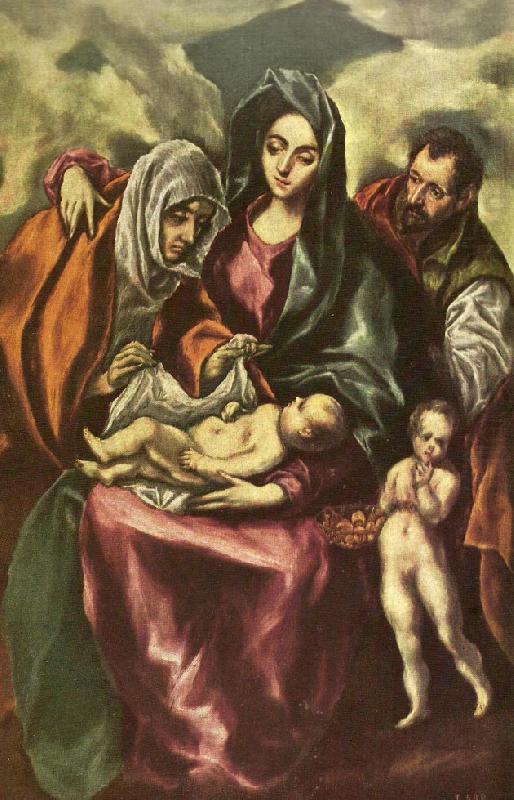 GRECO, El holy family china oil painting image